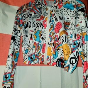 NWOT Shein Graffiti Hoodie